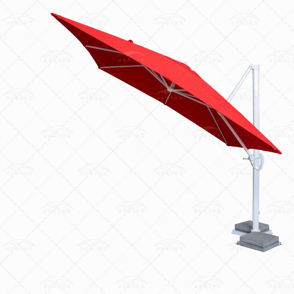 سایبان چتری شایلی مربع قرمز زاویه دار